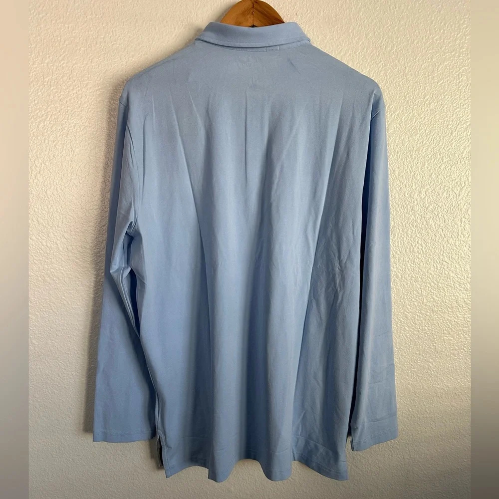 Polo Ralph Lauren Soft Cotton Long Sleeve Golf Polo Shirt PWing Men Size Large